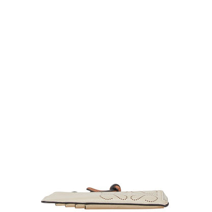Loewe Anagram Wallet/Coin Case Beige Leather