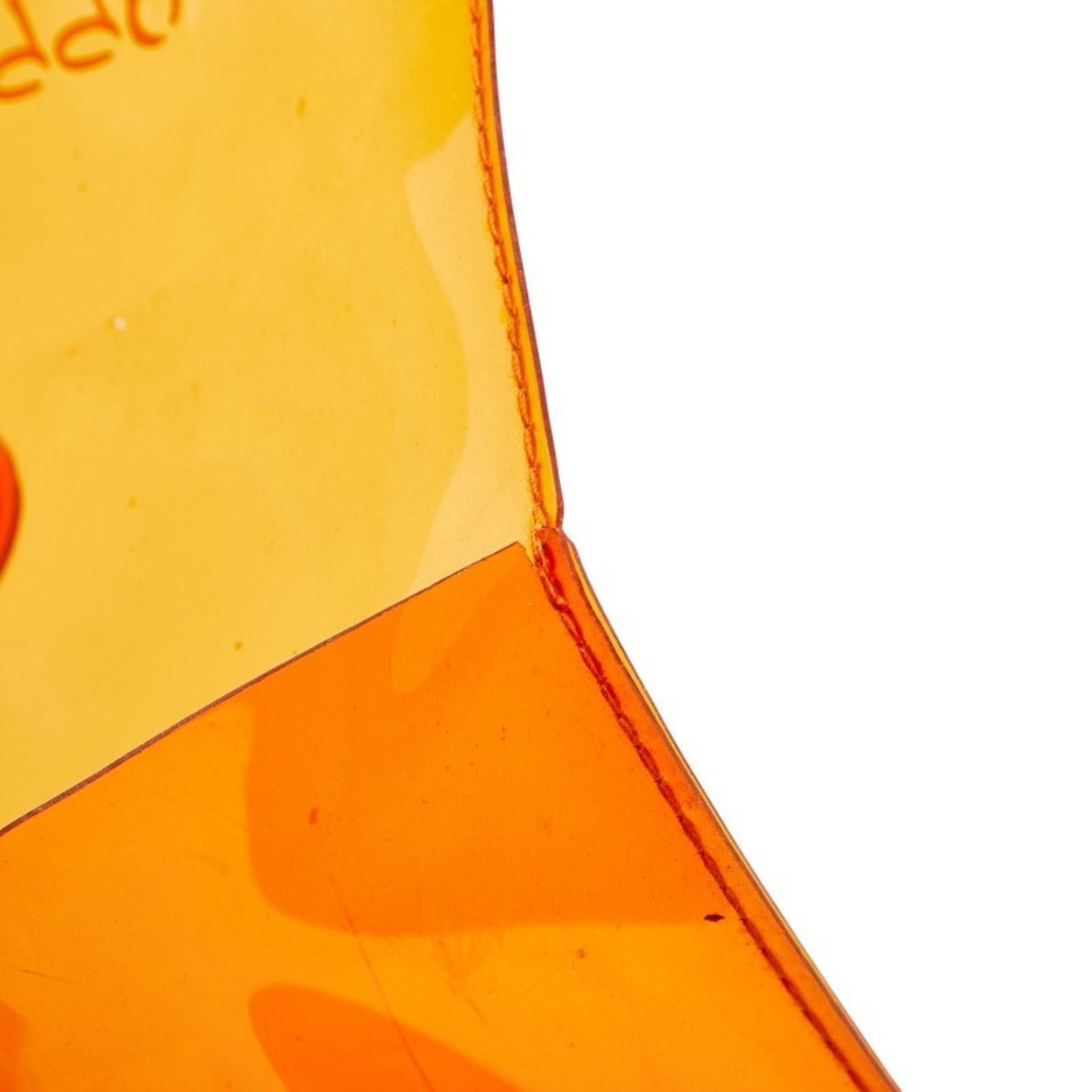 Herms Vinyl Kelly "Journey To Wonderland" Exhibition Handbag Tote Bag Orange