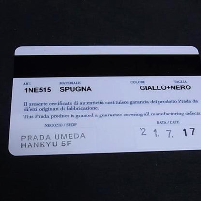 Prada Terry Mini Handbag Reedition2000 1Ne515 Yellow Black Pile