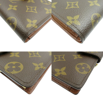 Louis Vuitton Monogram Portefeuille Viennese M61674 Canvas Brown Bi-Fold Long Wallet 1098Louis
