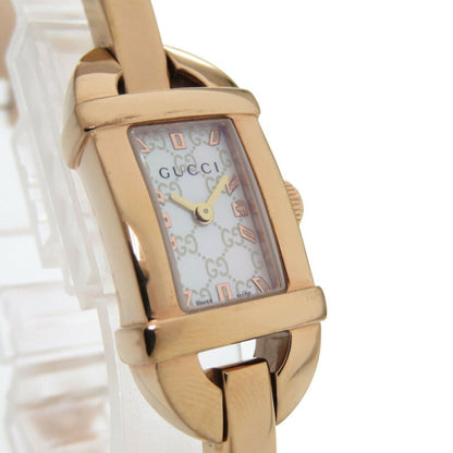 Gucci 6800L Pink Gold Shell Dial Stainless Steel White Quartz Watch 1683Gucci