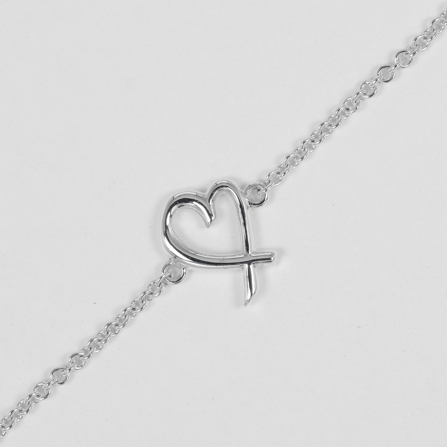 Tiffany & Co. Paloma Picasso Loving Heart Bracelet In 925 Sterling Silver