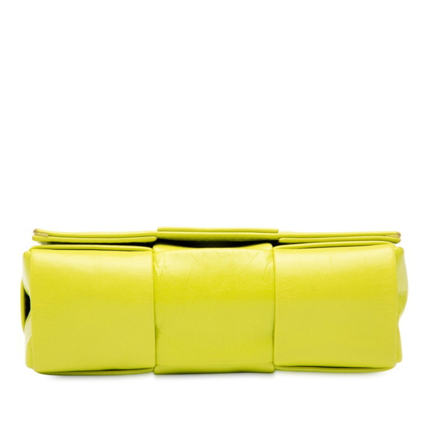 Bottega Veneta Maxi Intrecciato Cassette Shoulder Bag In Light Green Leather