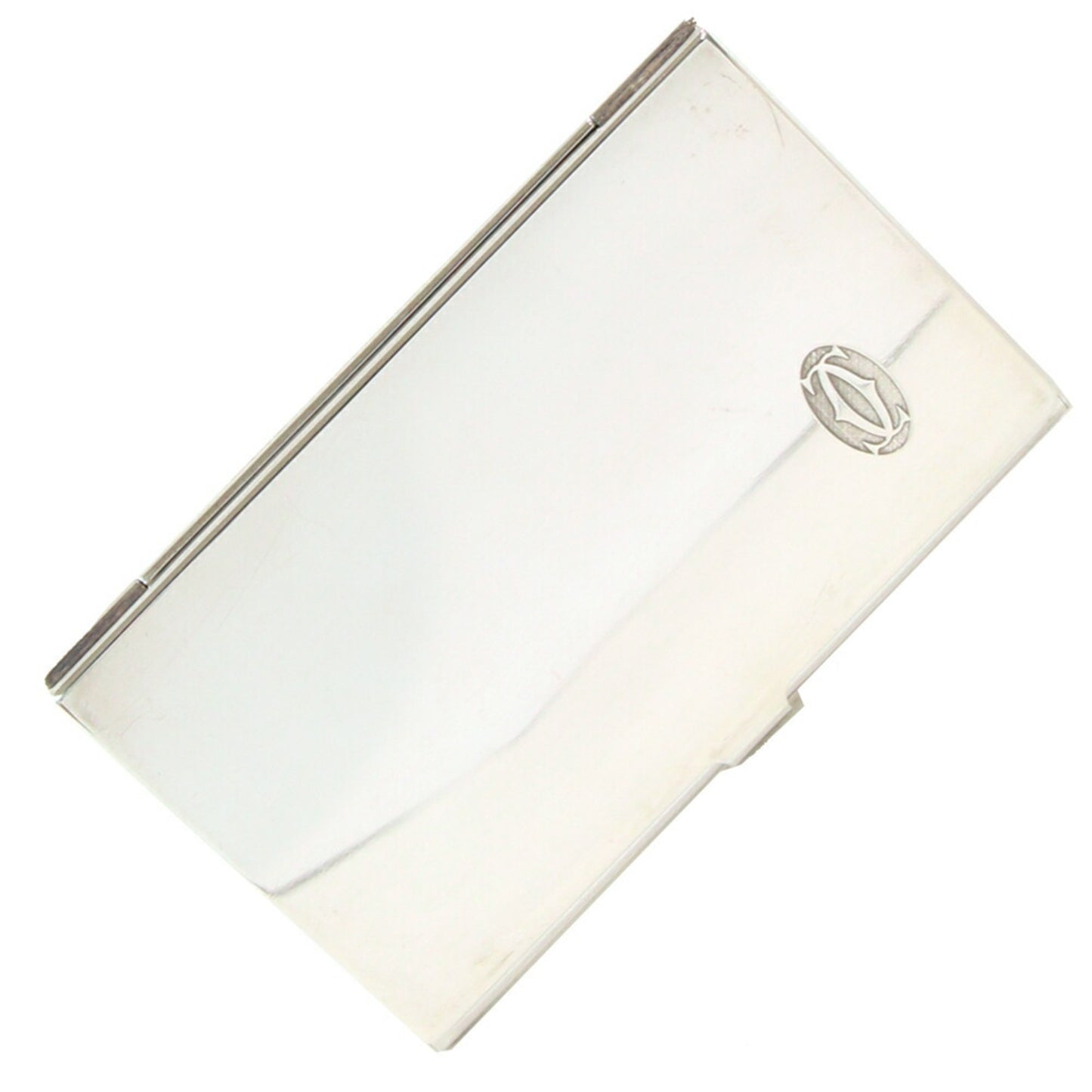 Cartier Business Card Holder T1220284 Silver Sv Sterling 925 Case
