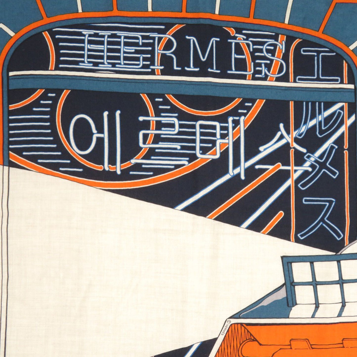 Like New Herms Carre Jean 140 Mysterious Rider Cashmere