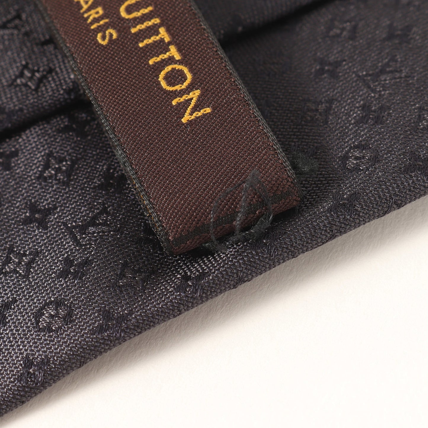 Louis Vuitton Louis Vuitton Micro Monogram Silk Cravate Tie M78763 Black