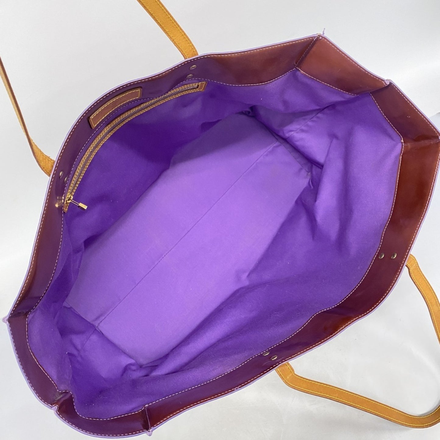 Louis Vuitton Vernis Reed Gm Tote Bag M91085 Violet