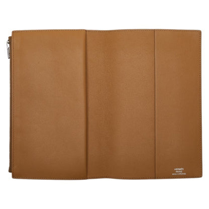Hermes Herms Ea Zip Pm Notepad Cover In Etoupe Swift Leather
