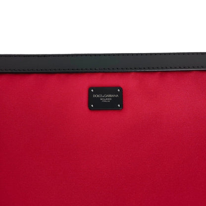 Dolce & Gabbana Super Pig Dg Love Print Handpouch Clutch Bag In Red