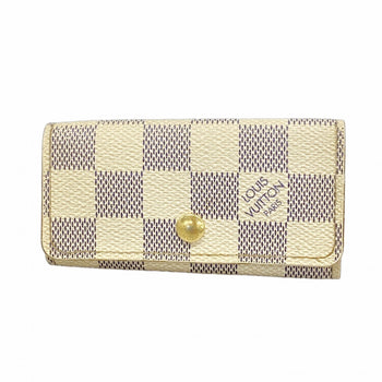 Louis Vuitton Damier Azur Multicle 4 Key Case N60020 White