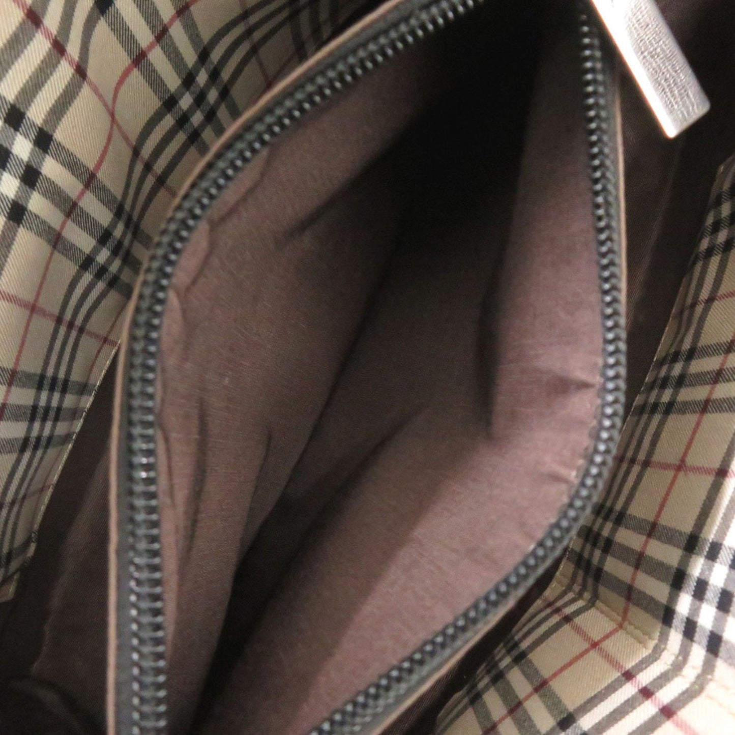 Burberry Nova Check Leather Black Handbag 0667 Burberry