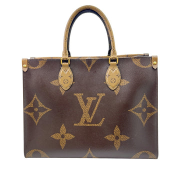 Louis Vuitton Monogram Reverse On The Go Mm M45321 Brown Tote Bag/Handbag