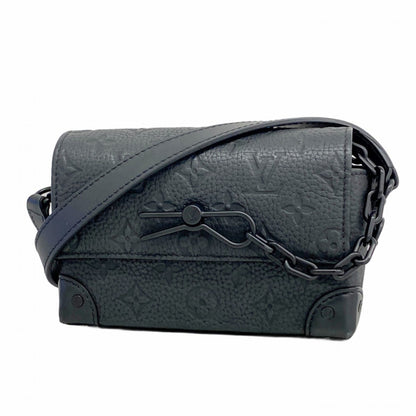 Louis Vuitton Monogram Taurillon Steamer Wearable Wallet Shoulder Bag M81746 Black