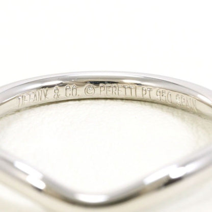 Tiffany Curved Band Pt950 Ring Total Weight: Approx. 3.4G