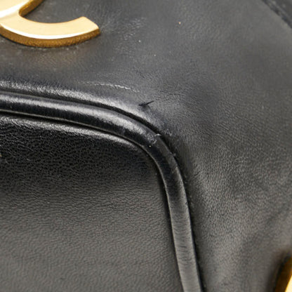 Chanel Triple Coco Mark One-Shoulder Bag In Black Lambskin