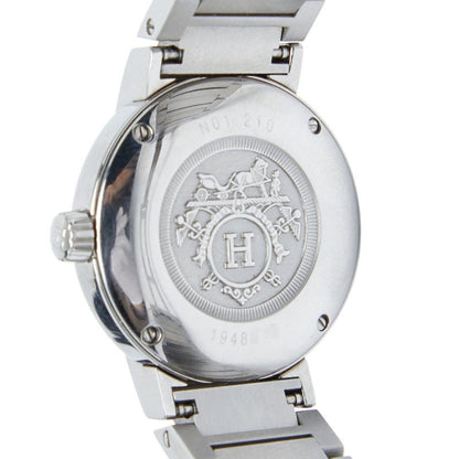 Herms Nomade Watch No. 1.210 Gray Dial Stainless Steel