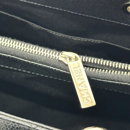 Chanel A50995 Cc Coco Mark Matelasse Gst Bag Chain Handbag Shoulder Tote Caviar Skin