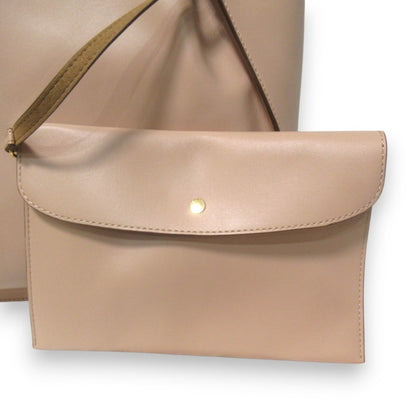 Stella Mccartney Eco-Leather Perforated Logo Tote Bag 513860 Pink Beige