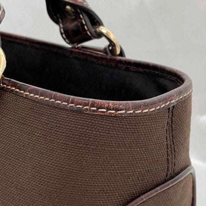 Celine Handbag Boogie Bag Ec-23439 Brown Leather Jacquard Canvas Wc-St-0047 Celine Tote