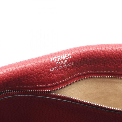 Hermes Herms Tibet Vertical Mm Rouge Garance Shoulder Bag In Taurillon Clemence Leather