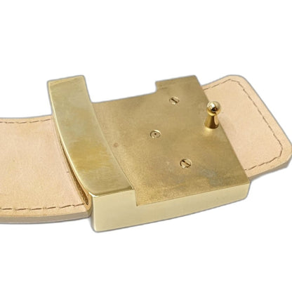Louis Vuitton Damier Azur Belt M9609U With Lv Initials