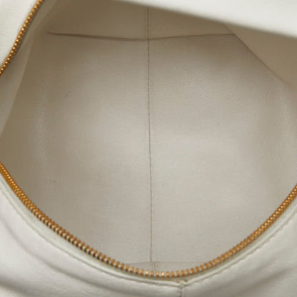 Bottega Veneta Double Knot Handbag In White Leather