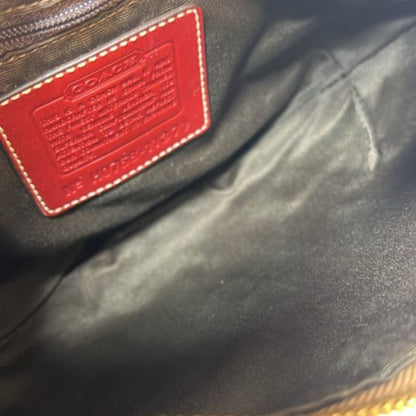 Coach Signature Leather Canvas Bag 11371 Red Brown Mikunigaoka Store Ithom9Aoxzog Rm0222T