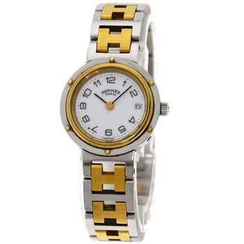 Hermes Clipper Watch Stainless Steel Ssxgp