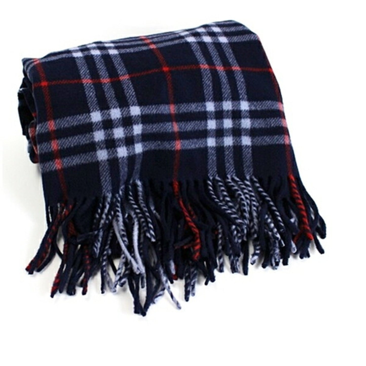 Burberry Large Scarf Navy X Check Burberry