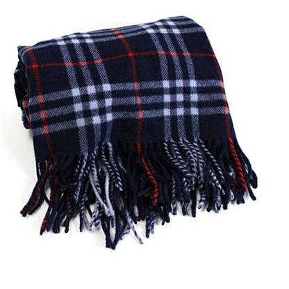Burberry Large Scarf Navy X Check Burberry