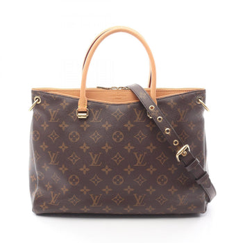 Louis Vuitton Pallas Handbag In Coated Canvas And Leather With Monogram Detailing