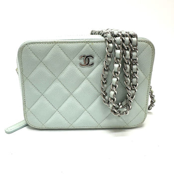Chanel Ap2426 Cc Mark Chain Bag Pochette Bag Shoulder Bag Blue