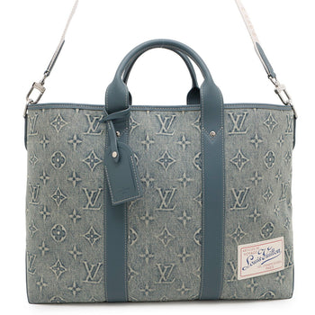 Louis Vuitton Monogram Washed Denim Weekend Tote Bag Nm M22537 Louis Vuitton