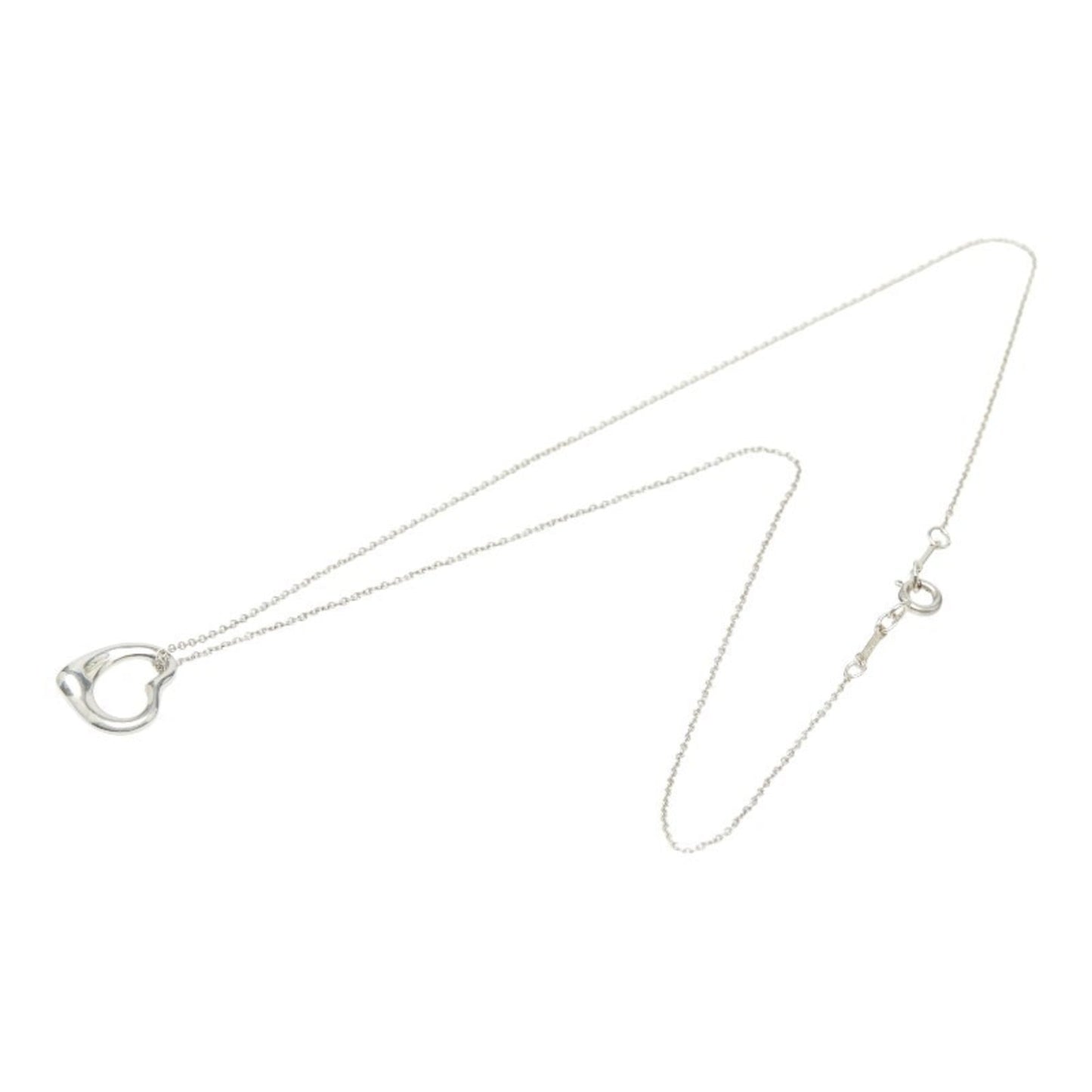 Tiffany & Co. Open Heart Necklace In 925 Sterling Silver