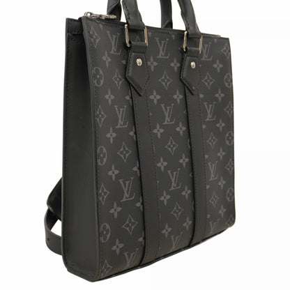 Louis Vuitton Monogram Eclipse Sac Plaque Tote Bag M46456 Black