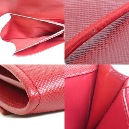 Prada Organizer Leather/Rubber Red