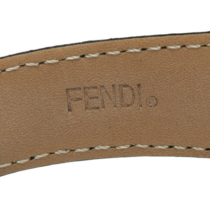 Fendi Classico Watch 7000G Quartz Beige Dial Stainless Steel Leather