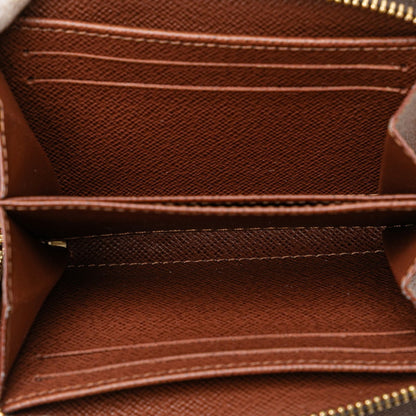 Louis Vuitton Monogram Zippy Coin Purse M60067 Brown Leather
