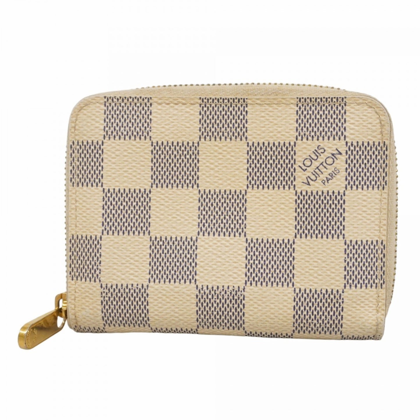 Louis Vuitton Damier Azur Zippy Coin Purse N63069 White