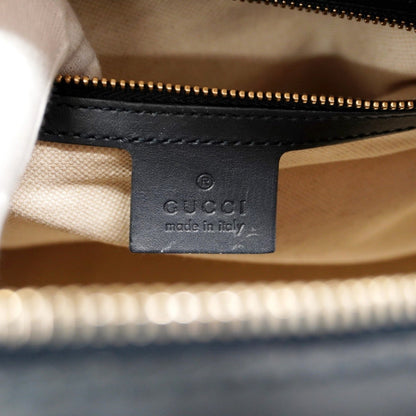 Gucci Gg Canvas Handbag 247205 Navy Champagne 2-Way Bag