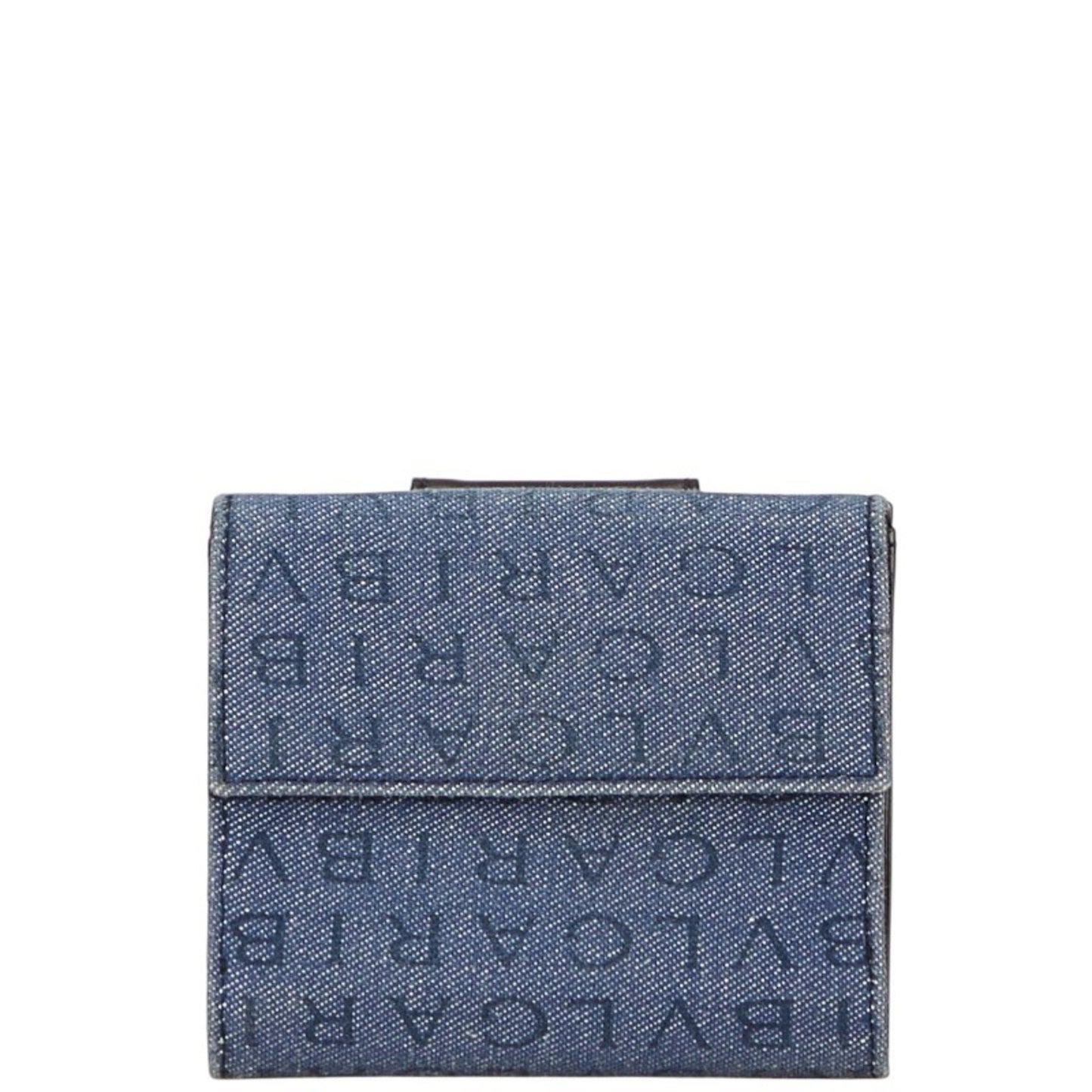 Bvlgari Logomania Bifold Wallet In Blue