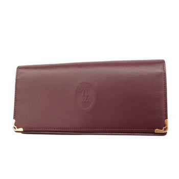 Leather Cartier Long Wallet (Bi-Fold)