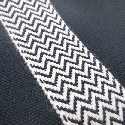 Hermes Cannes Pm Handbag Tote Canvas Herringbone With Pouch