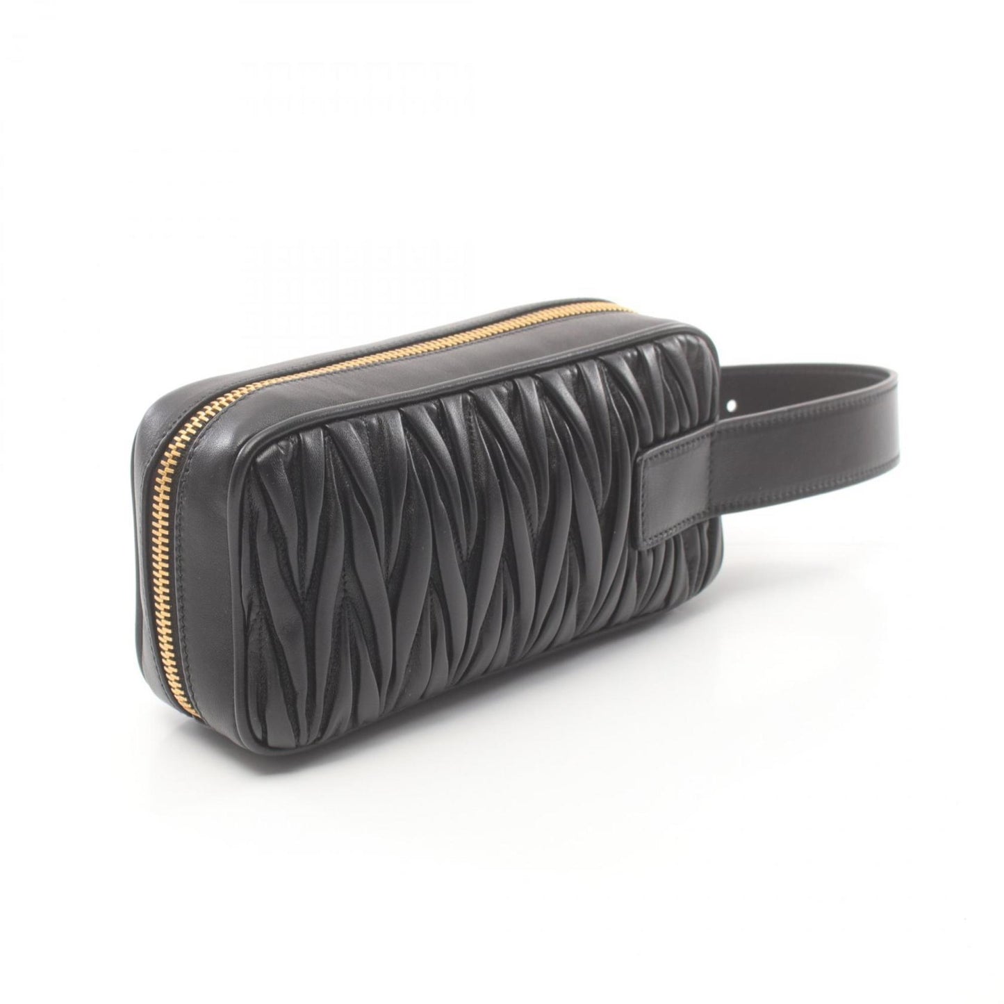 Miu Miu Miu Matelasse Second Bag Clutch Leather