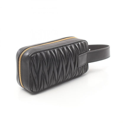 Miu Miu Miu Matelasse Second Bag Clutch Leather