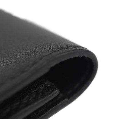 Hermes Citizen Twill Long Wallet - Swift Leather Black Bi-Fold D Engraved 2427063007153R1