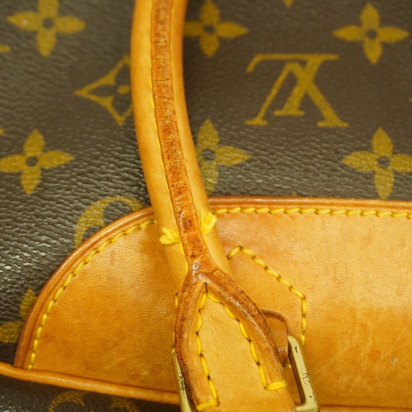 Louis Vuitton Monogram Deauville Handbag M47270 Brown