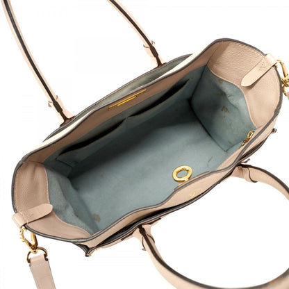 Louis Vuitton Monogram On My Side Handbag M58485 Greige Brown 2-Way Bag