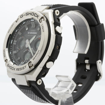 Casio Gshock Gsteel Gstw100 Series Watch (Gstw1101Ajf) Black Dial Resin/Stainless Steel