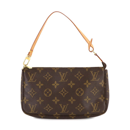 Louis Vuitton Monogram Pochette Accessoires Handbag M51980 Brown